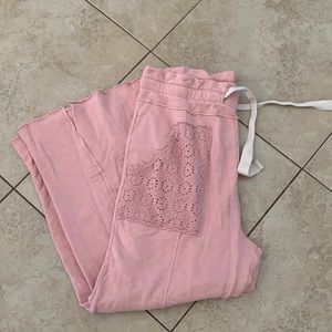 Dusty pink daily practice Anthropologie sweatpants